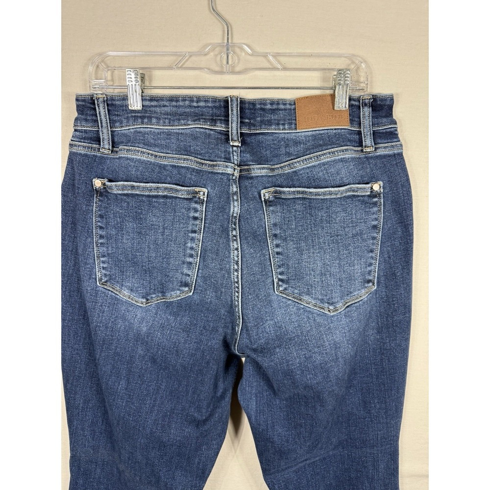 Judy Blue 16W Dark Wash Flare Jeans Womens Plus Size Stretch High Rise Western - Picture 8 of 10